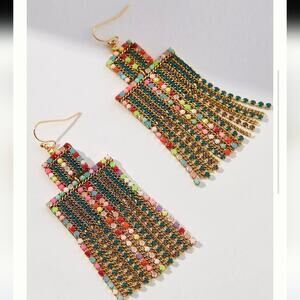 Anthropologie Chandelier sequin drop earrings in New Condition